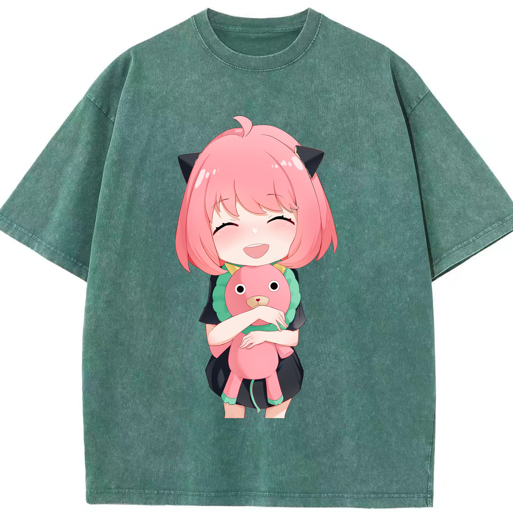 （画像用） SPY×FAMILY间谍家家酒 綿100% ヴィンテージ風 半袖Tシャツ（フロントプリント）